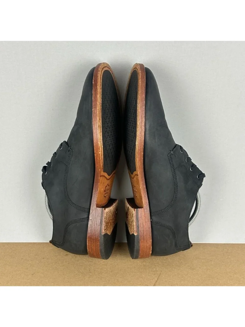Cole Haan Grand Blucher Feathercraft Oxford Shoes Mens 10 Black Leather Lace Up - Picture 6 of 10